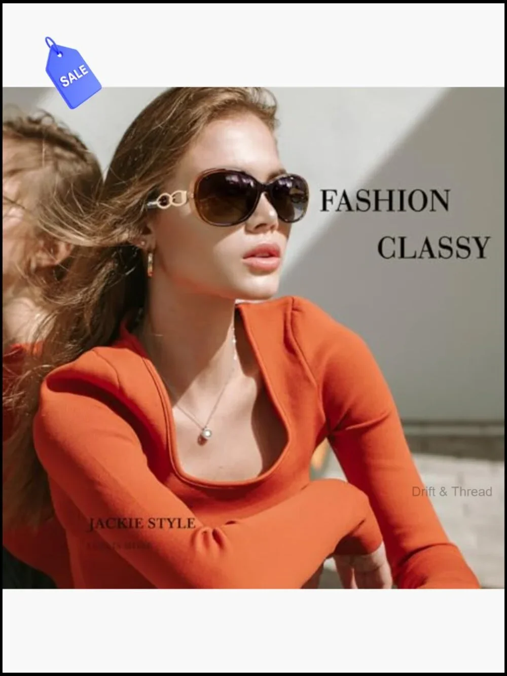 Oversized Polarized Sunglasses for Women UV400 Protection Retro Butterfly Shades